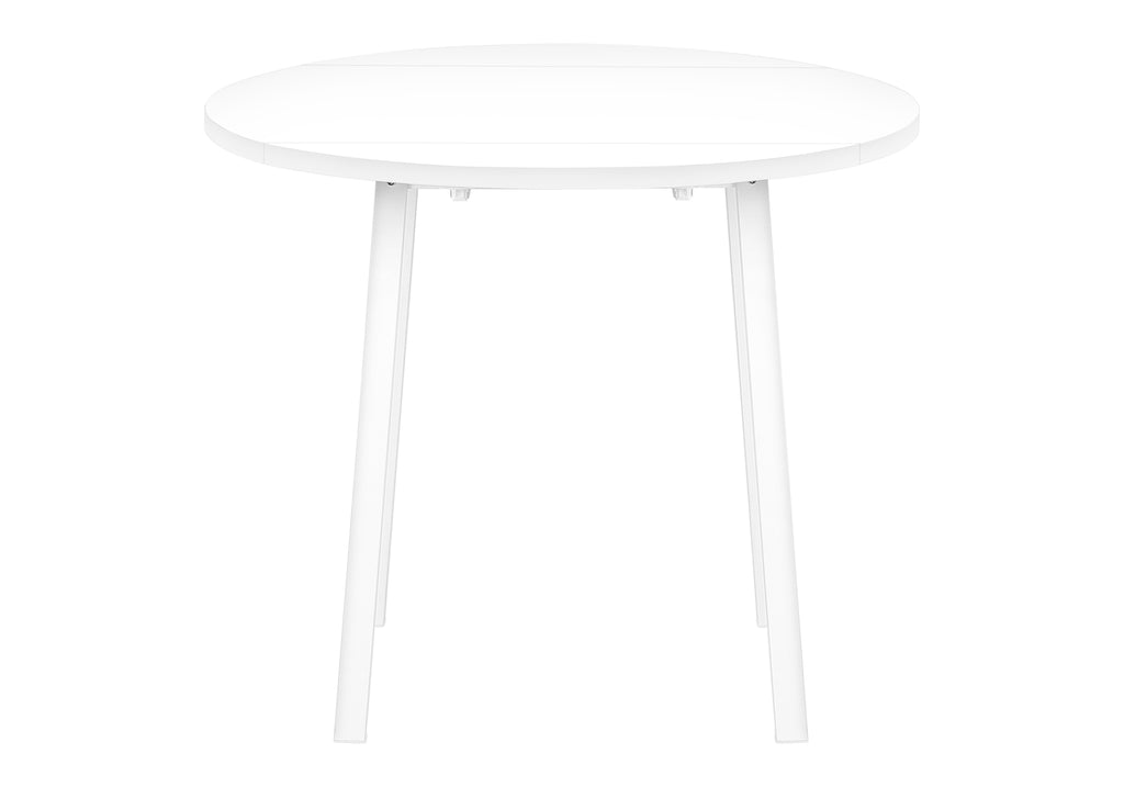 DINING SET - 3PCS SET / WHITE TOP / WHITE METAL