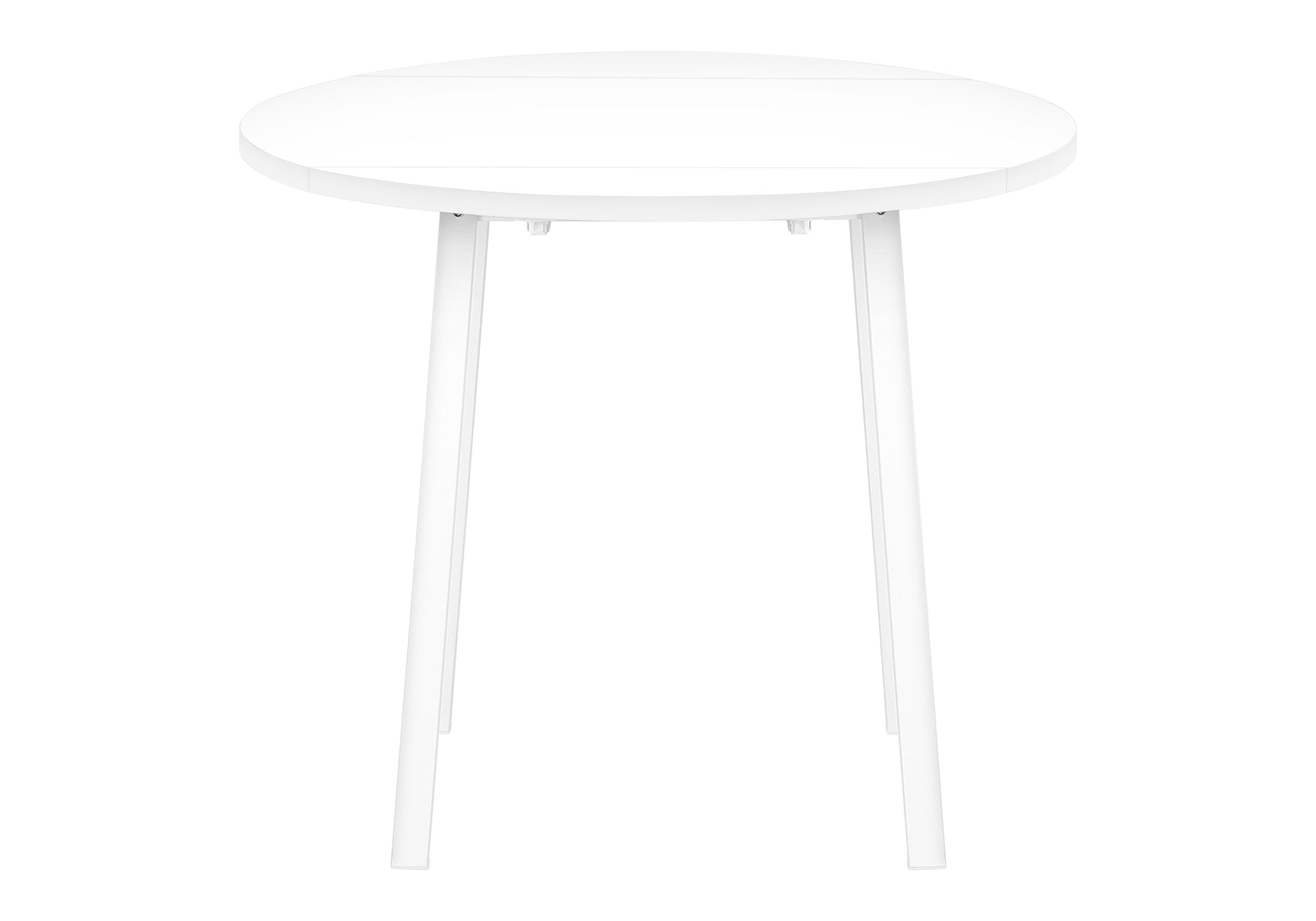 DINING SET - 3PCS SET / WHITE TOP / WHITE METAL