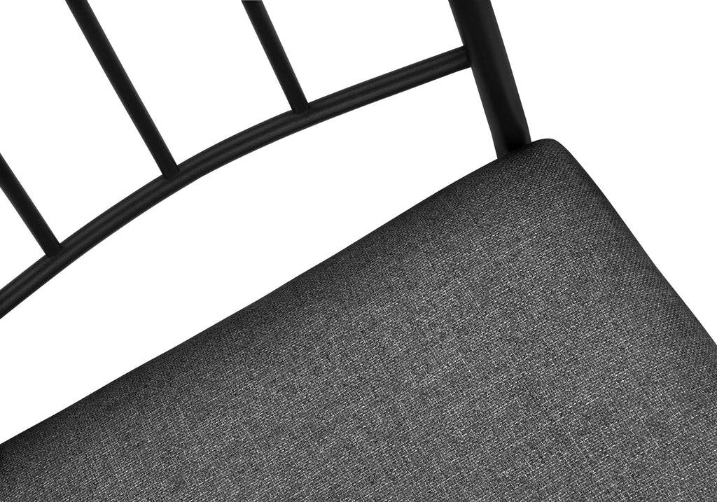 DINING SET - 5PCS SET / WHITE MARBLE TOP / BLACK METAL