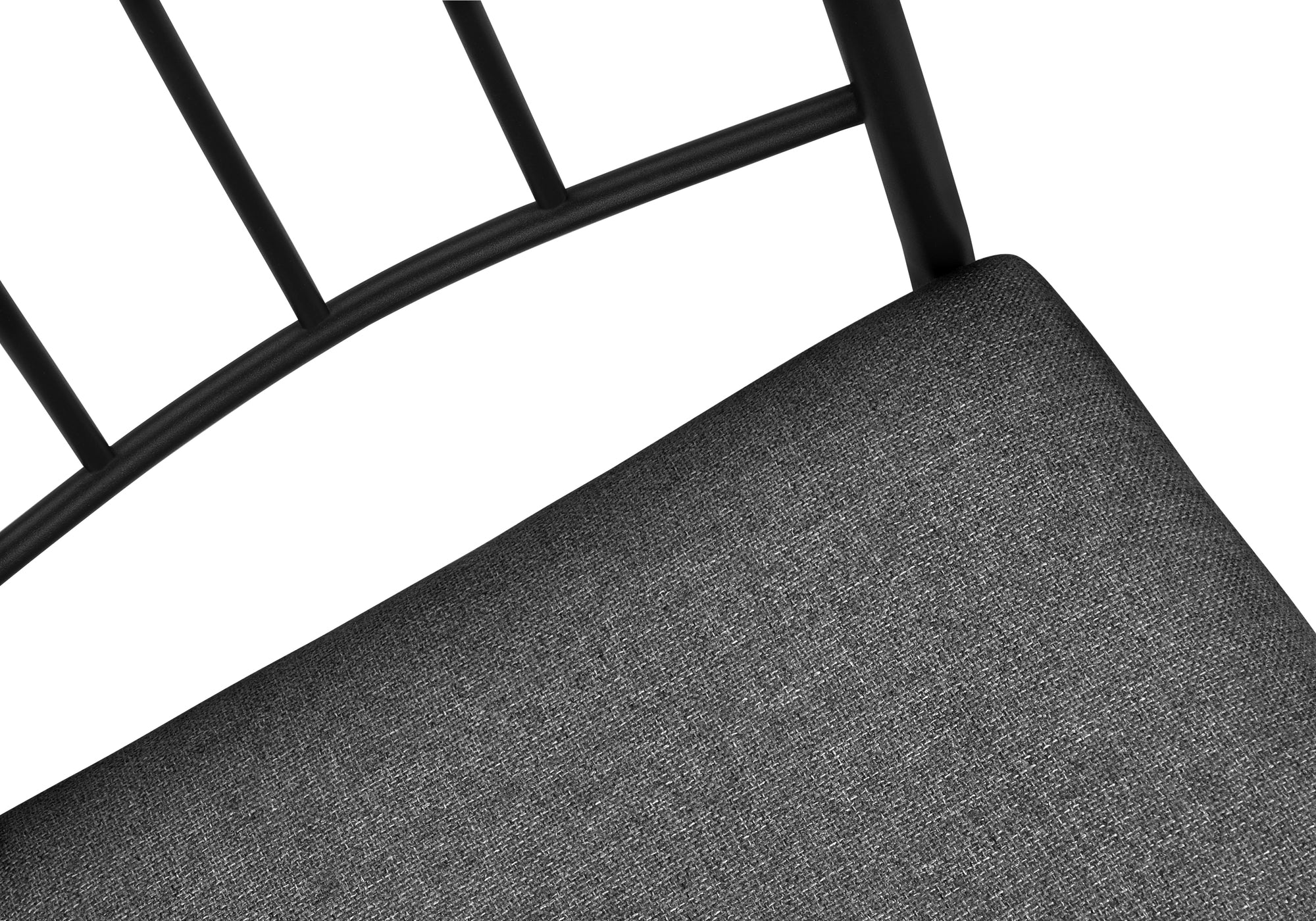 DINING SET - 5PCS SET / WHITE MARBLE TOP / BLACK METAL