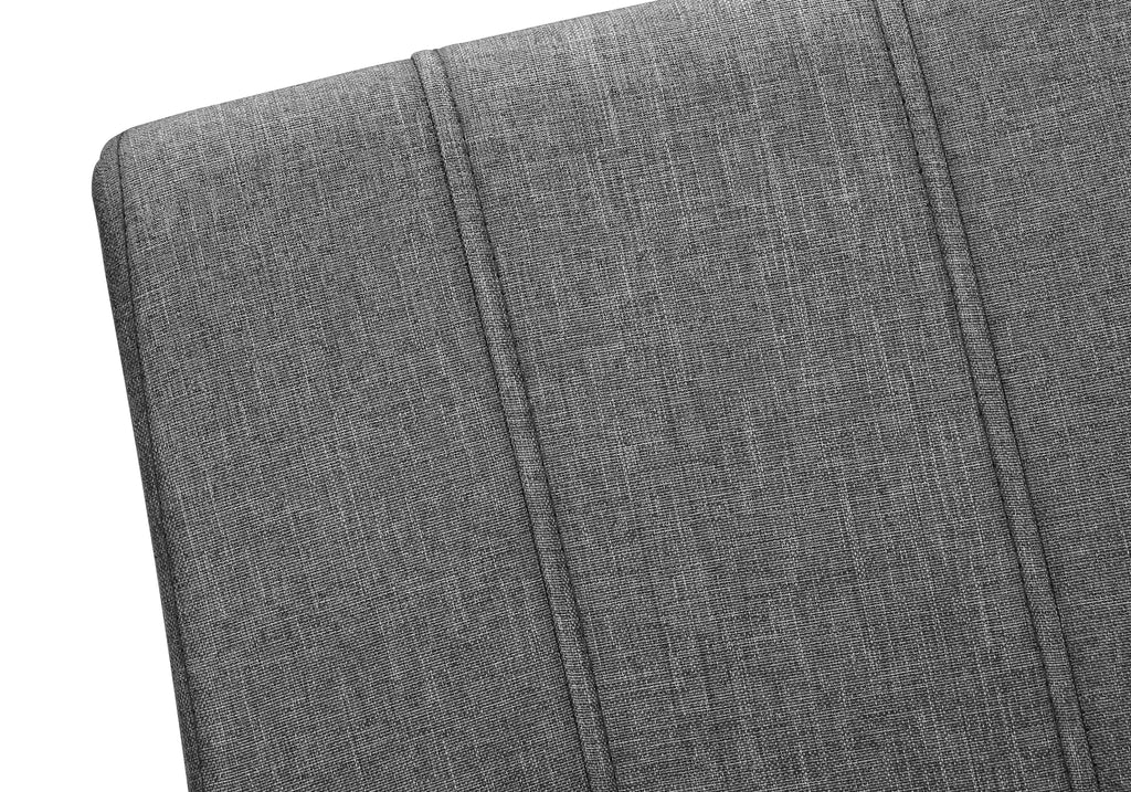 DINING CHAIR - 2PCS / 39""H / GREY FABRIC / CHROME