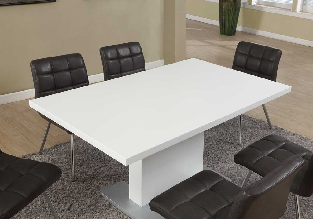 DINING TABLE - 35""X 60"" / HIGH GLOSSY WHITE