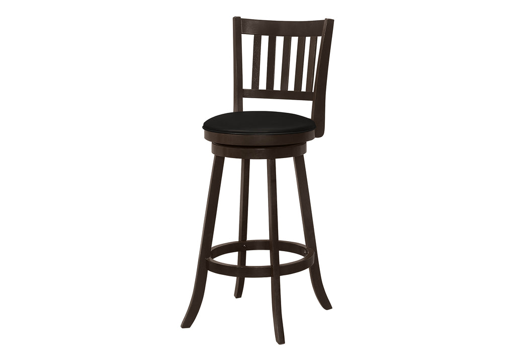 BARSTOOL - 2PCS / 44""H / ESPRESSO / SWIVEL BAR HEIGHT
