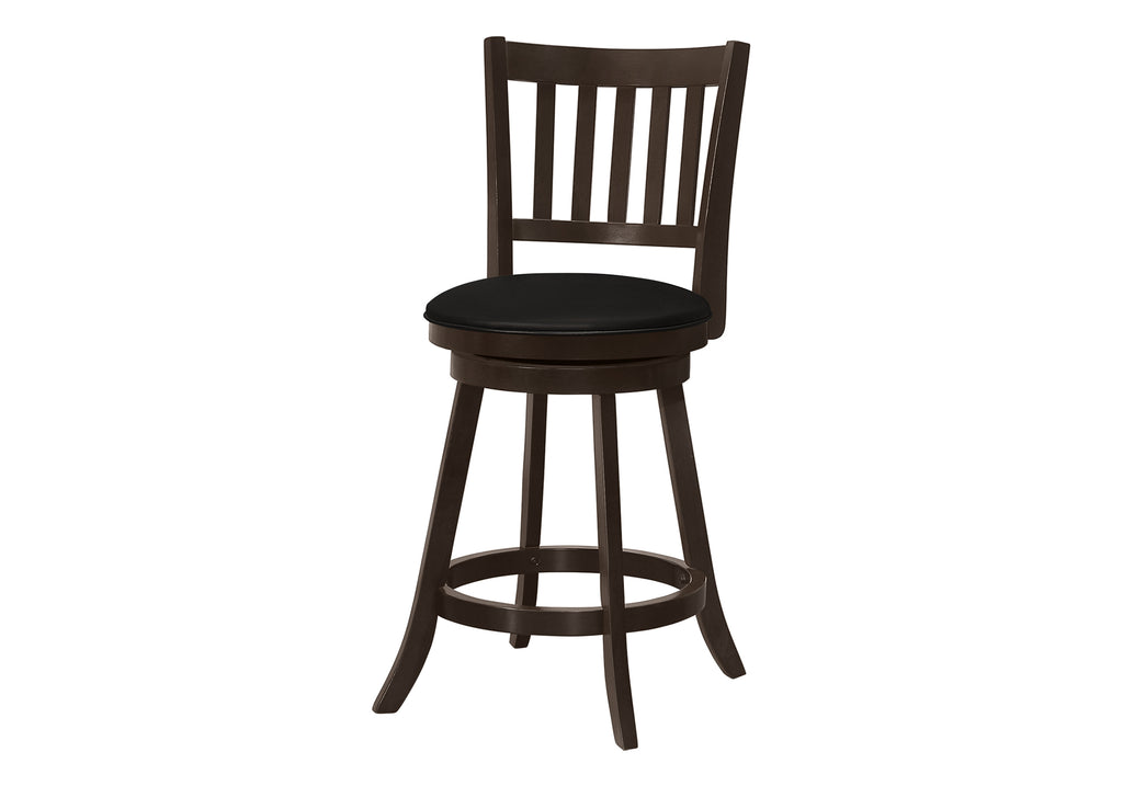 BARSTOOL - 2PCS / 39""H / ESPRESSO / SWIVEL COUNTER HEIGHT