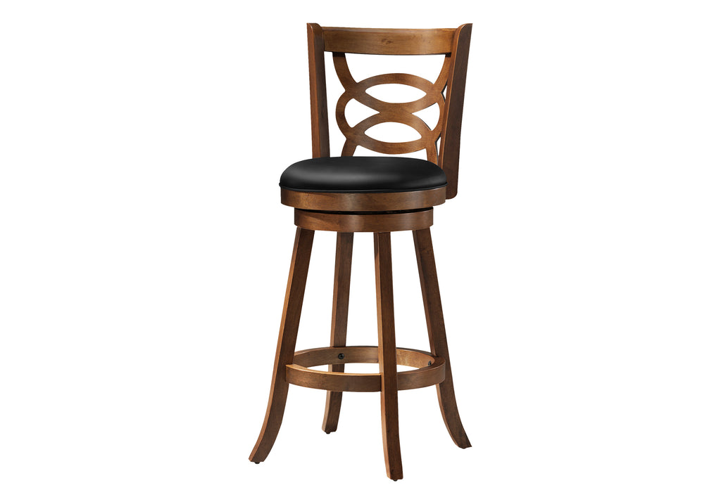 BARSTOOL - 2PCS / 42""H / SWIVEL / DARK OAK BAR HEIGHT
