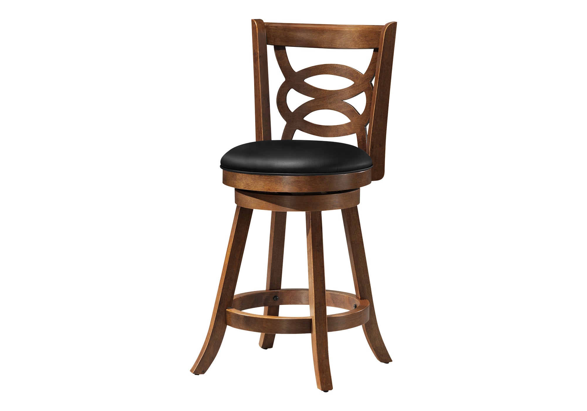 BARSTOOL - 2PCS / 38""H / SWIVEL / OAK COUNTER HEIGHT