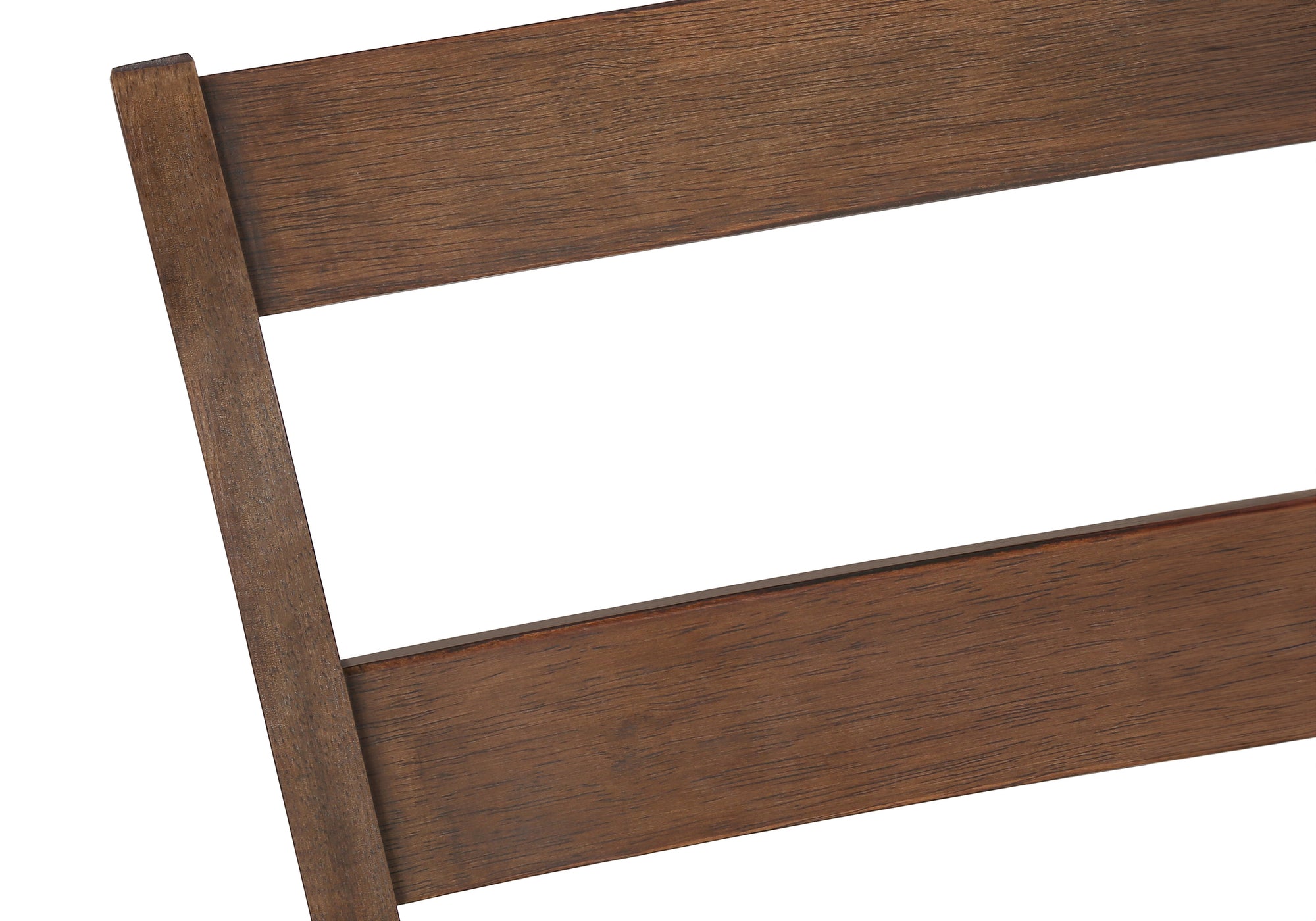 DINING CHAIR - 2PCS / 40""H BROWN WALNUT / BEIGE FABRIC