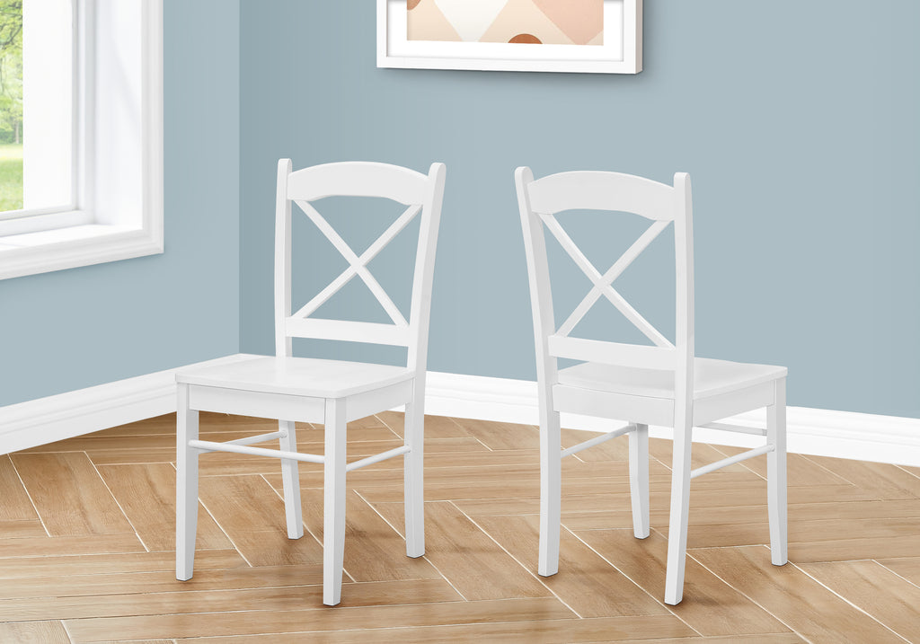 DINING CHAIR - 2PCS / 36""H WHITE