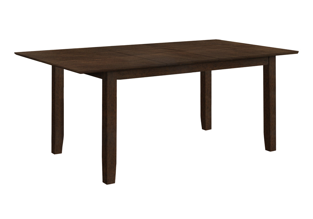 DINING TABLE - ESPRESSO VENEER 42""X 78""/ 18"" EXTENSION