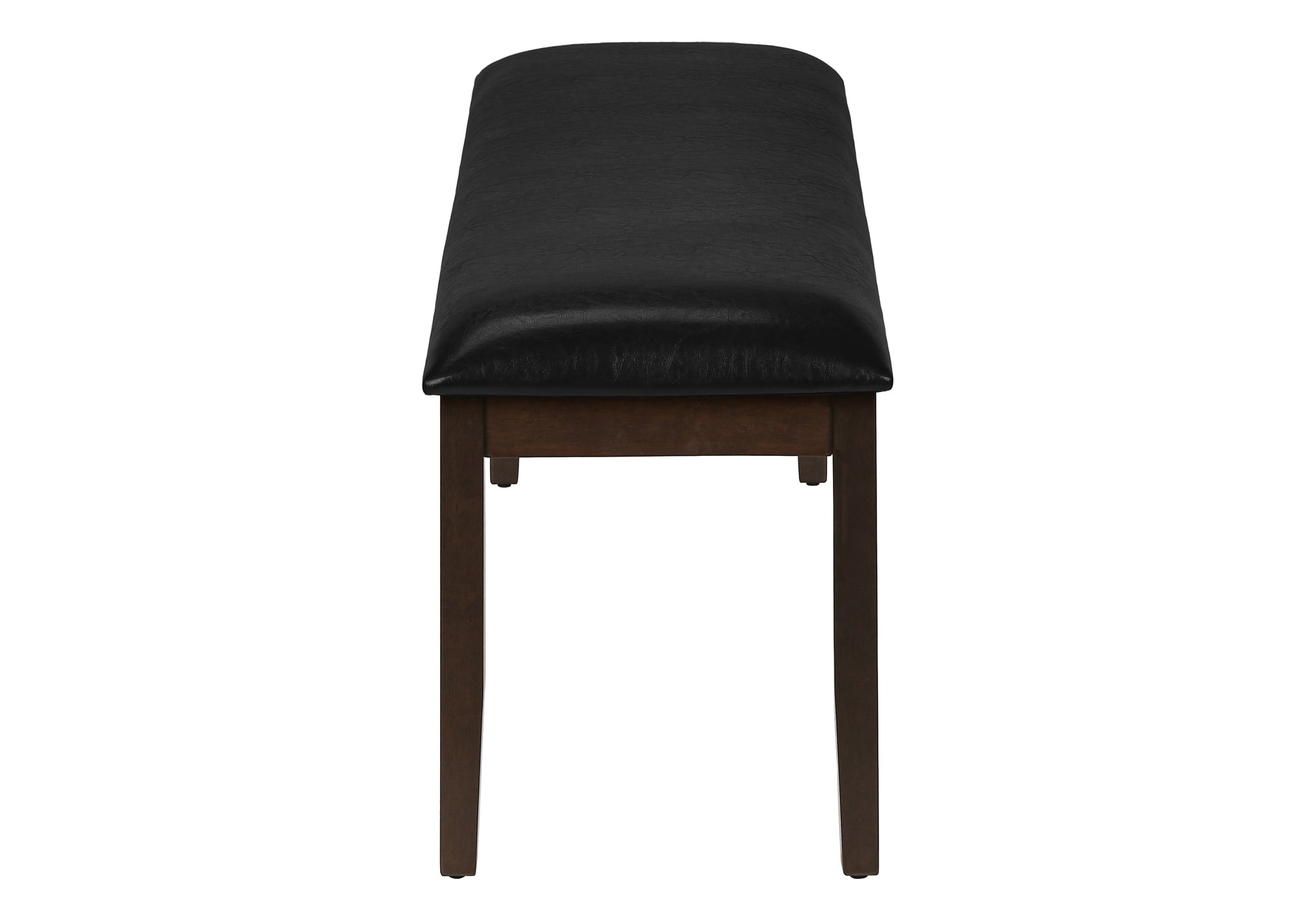 BENCH - 48""L / ESPRESSO / BLACK PU SEAT