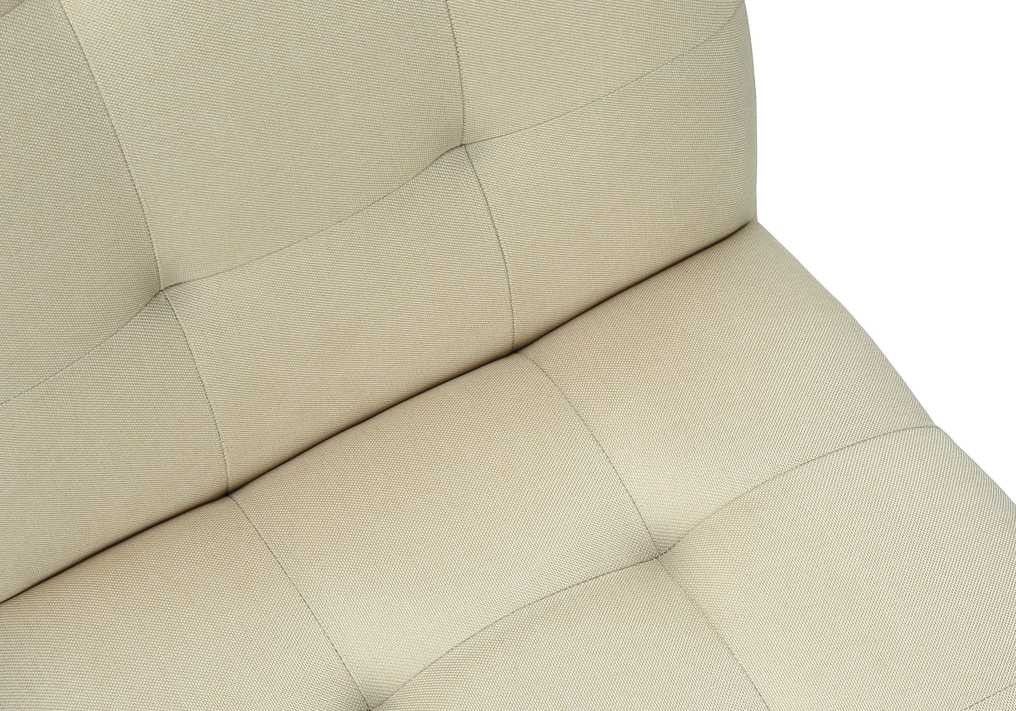 DINING CHAIR - 2PCS / 37""H GREY / CREAM FABRIC SEAT