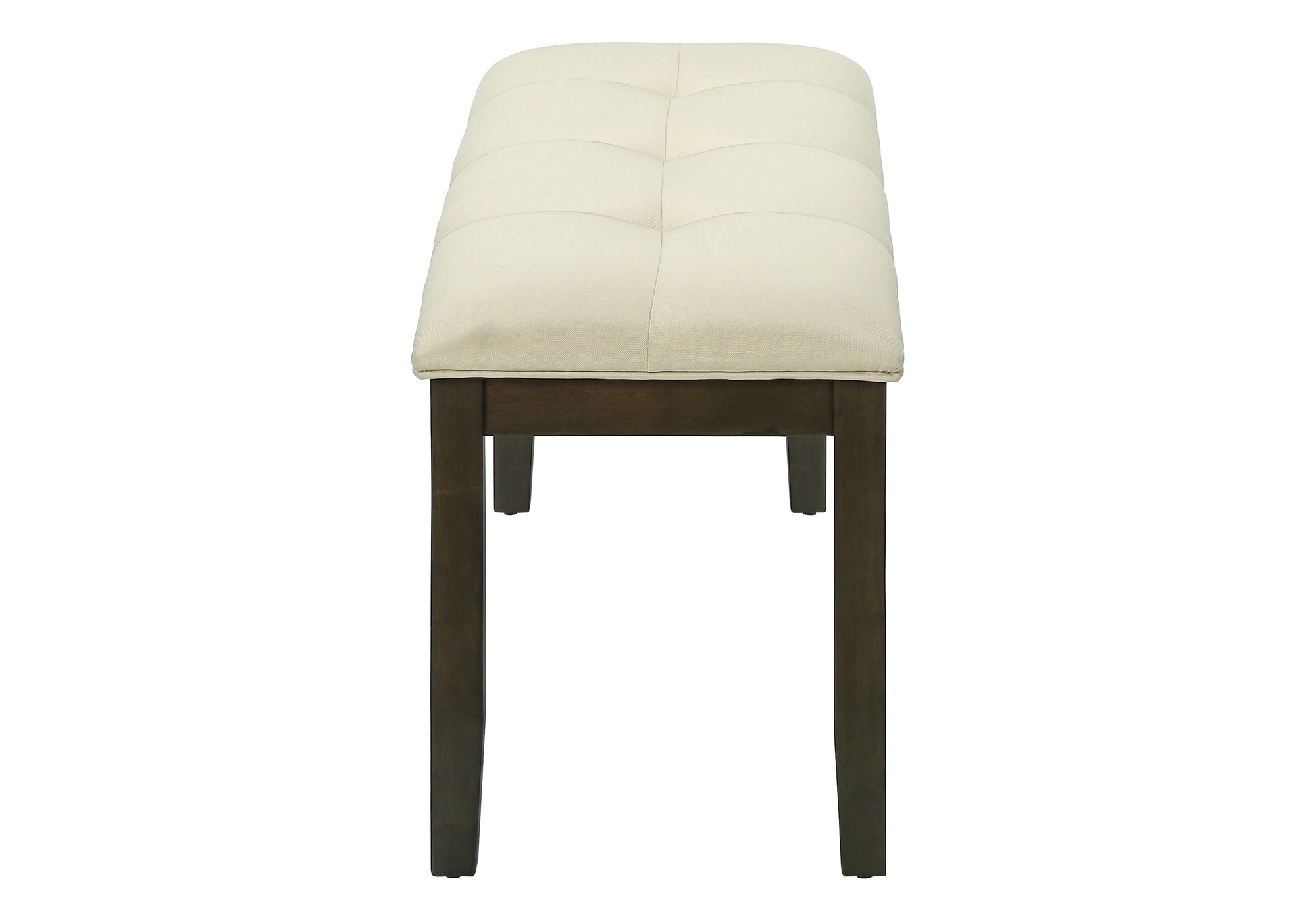 BENCH - 44""L / GREY / CREAM FABRIC SEAT