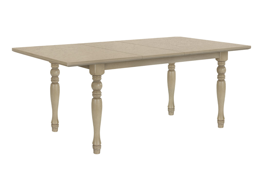 DINING TABLE - ANTIQUE GREY VENEER 42""X 78""/18"" EXTENSION