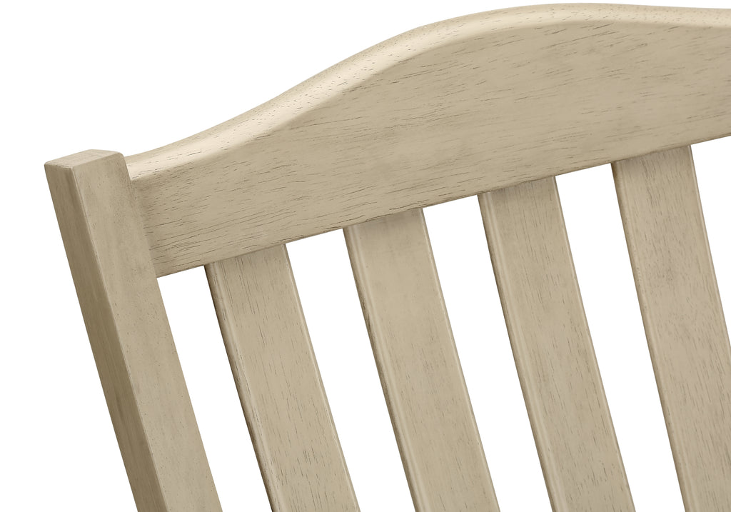 DINING CHAIR - 2PCS / 39""H ANTIQUE GREY / GREY FABRIC