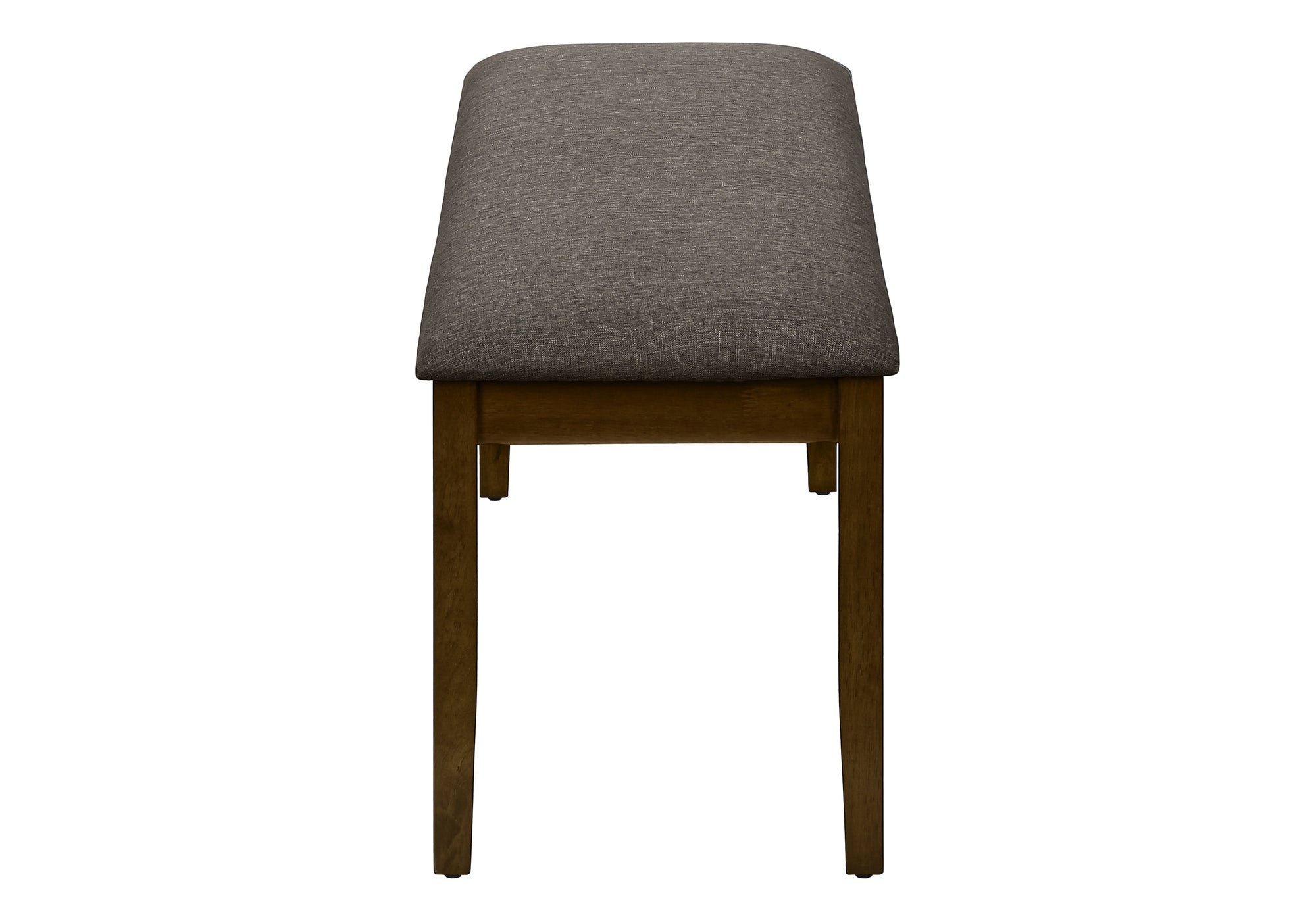 BENCH - 44""L / BROWN WALNUT / BROWN FABRIC