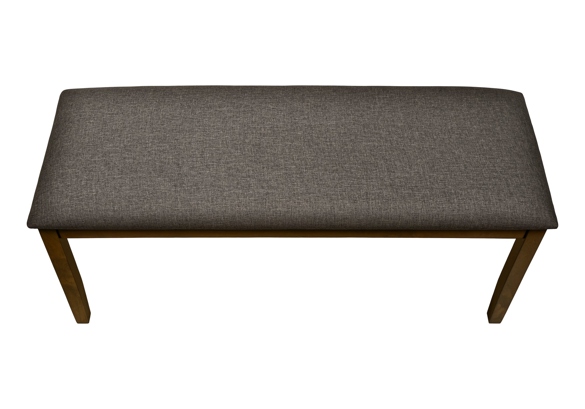 BENCH - 44""L / BROWN WALNUT / BROWN FABRIC