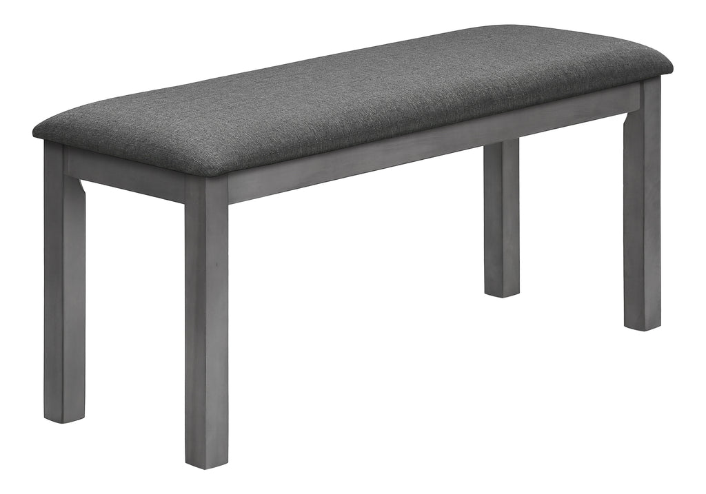 BENCH - 42""L / WASHED GREY / DARK GREY FABRIC