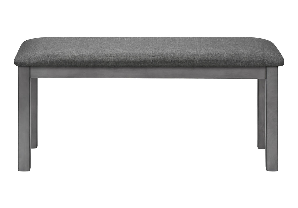 BENCH - 42""L / WASHED GREY / DARK GREY FABRIC
