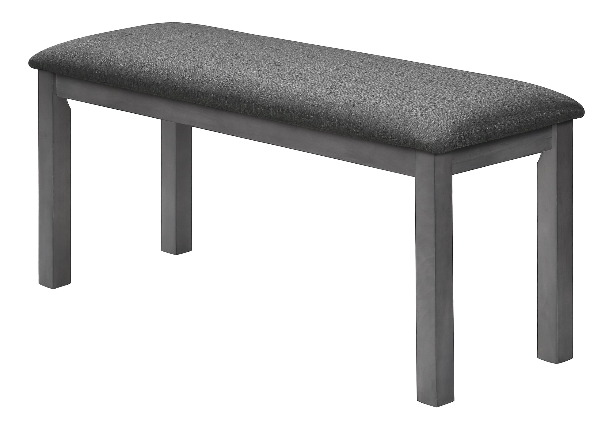 BENCH - 42""L / WASHED GREY / DARK GREY FABRIC