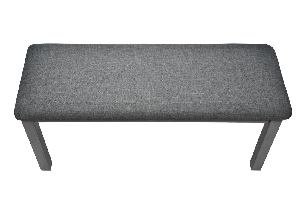 BENCH - 42""L / WASHED GREY / DARK GREY FABRIC
