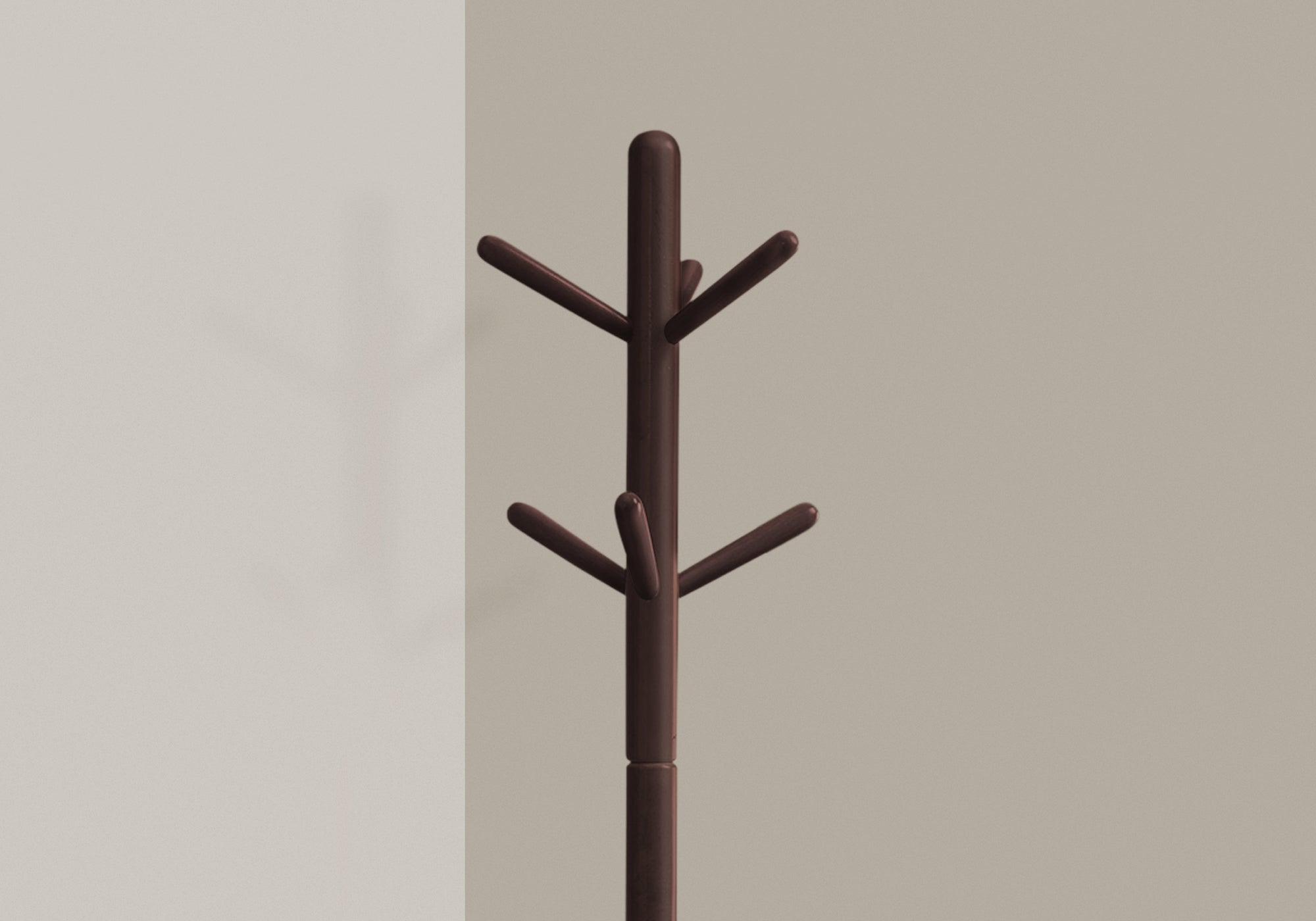 COAT RACK - 69""H / ESPRESSO WOOD CONTEMPORARY STYLE