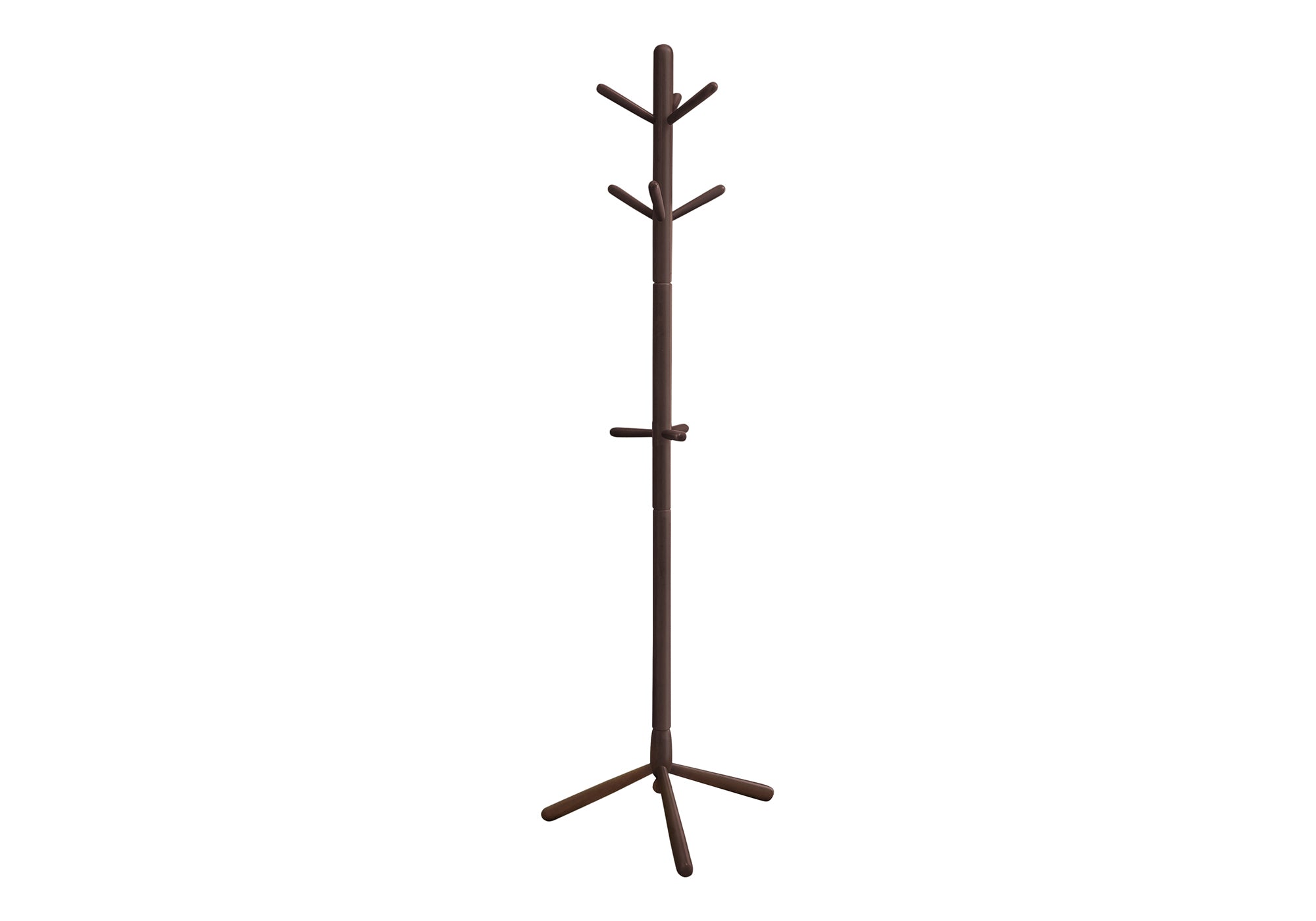 COAT RACK - 69""H / ESPRESSO WOOD CONTEMPORARY STYLE