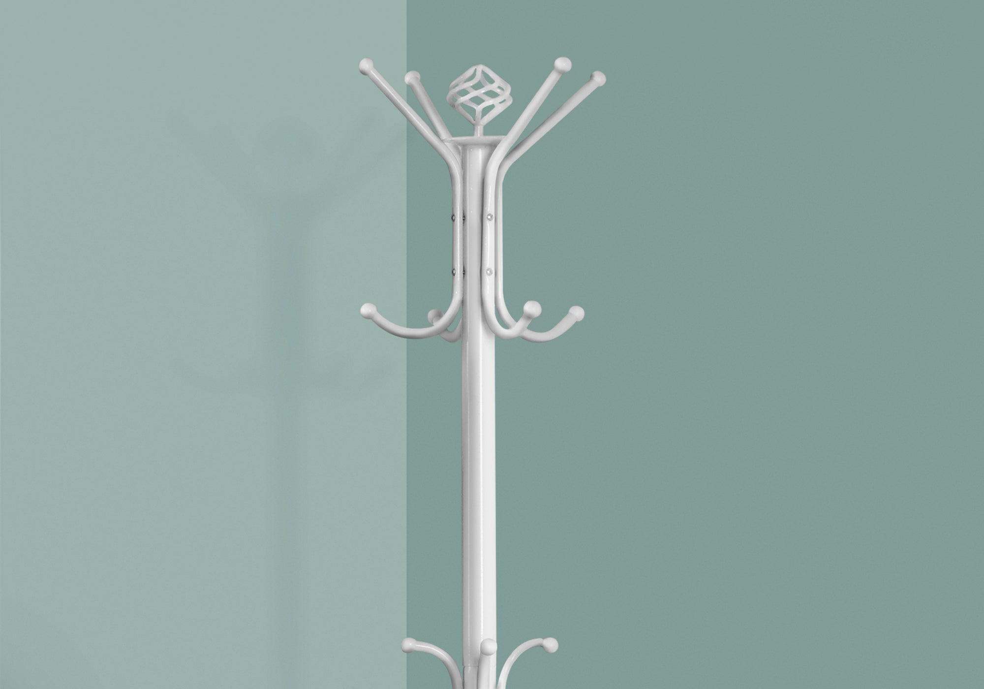 COAT RACK - 70""H / WHITE METAL