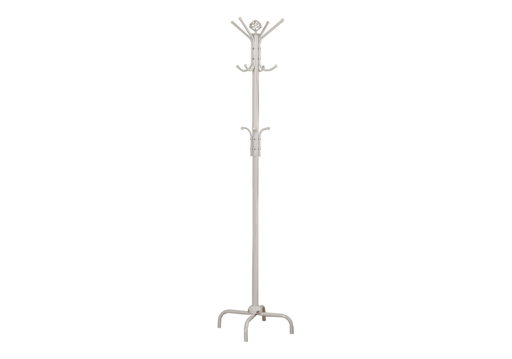 COAT RACK - 70""H / WHITE METAL