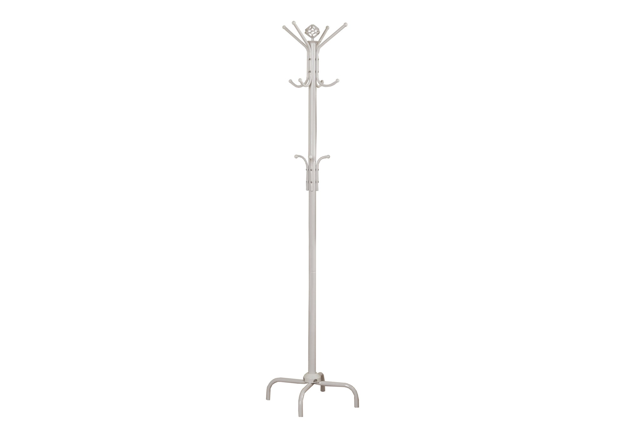 COAT RACK - 70""H / WHITE METAL