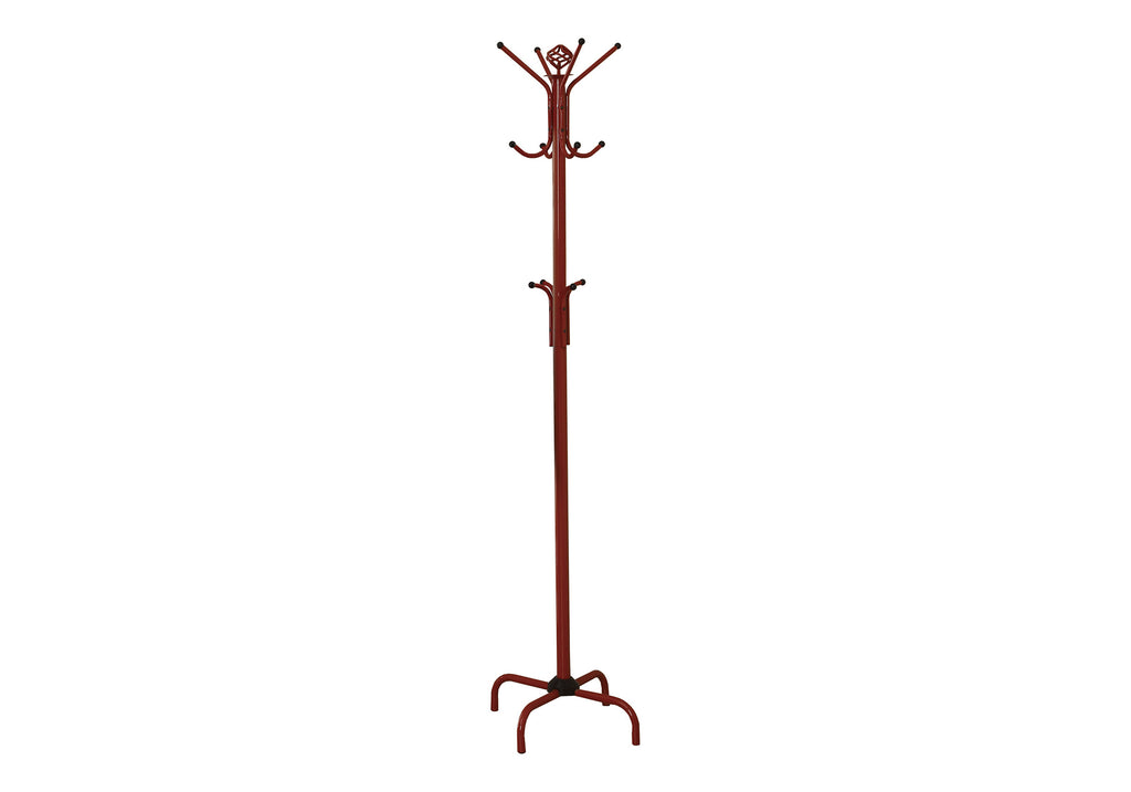 COAT RACK - 70""H / RED METAL
