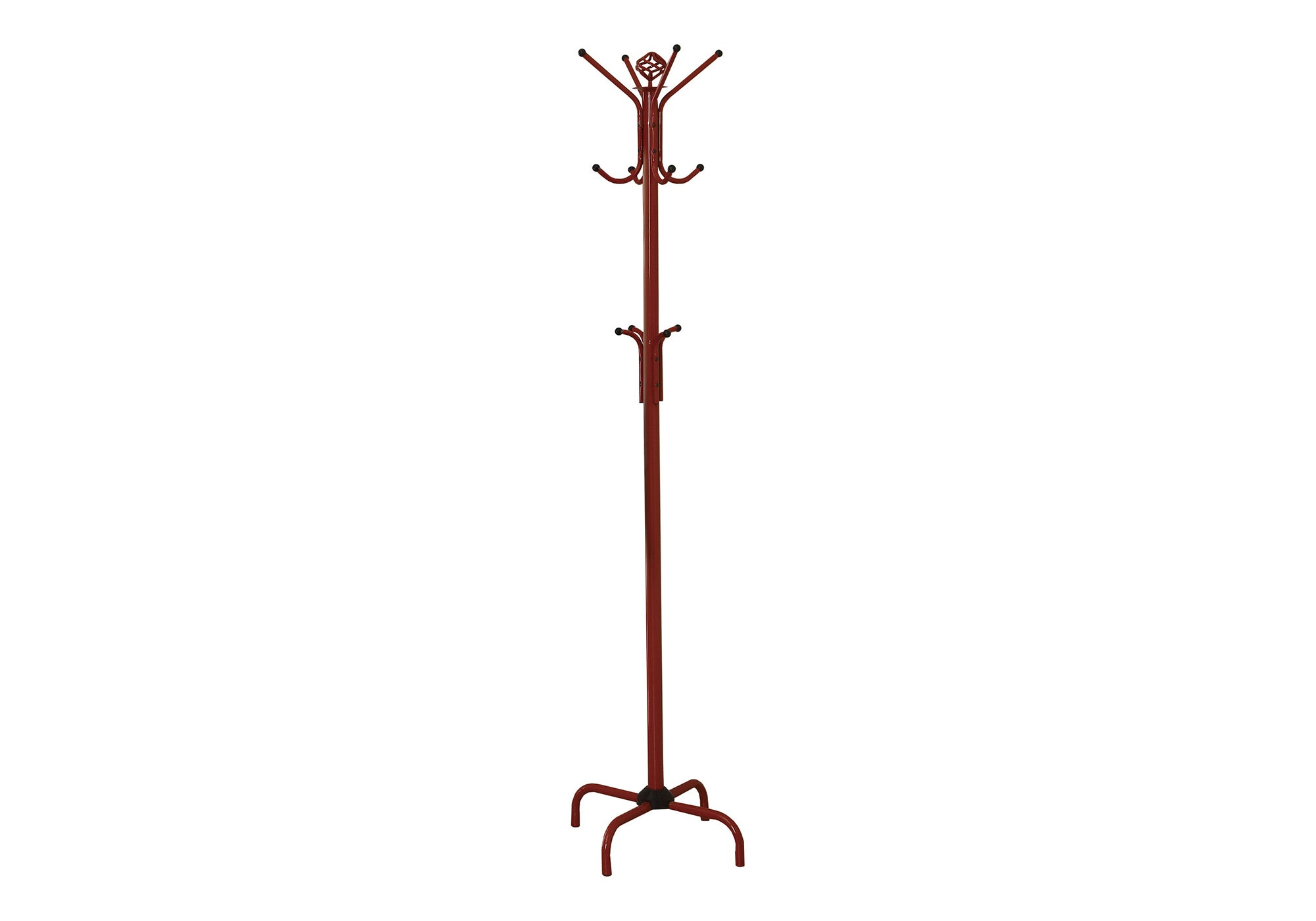 COAT RACK - 70""H / RED METAL