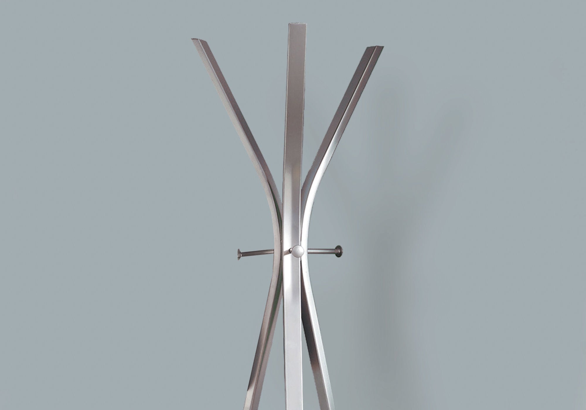 COAT RACK - 72""H / SILVER METAL CONTEMPORARY STYLE