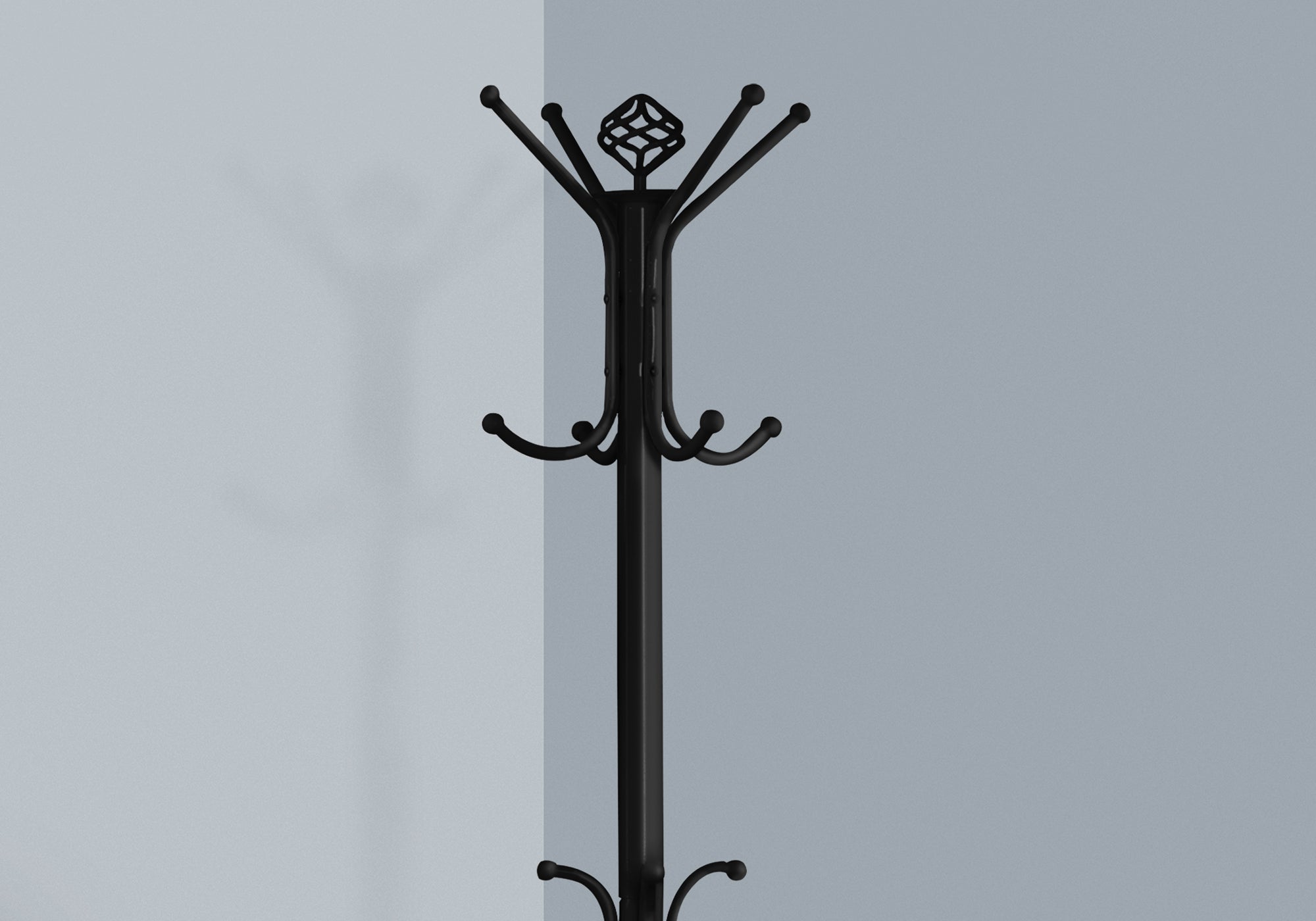 COAT RACK - 70""H / BLACK METAL