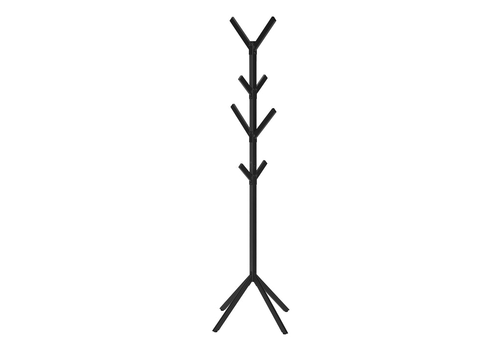 COAT RACK - 70""H / BLACK METAL
