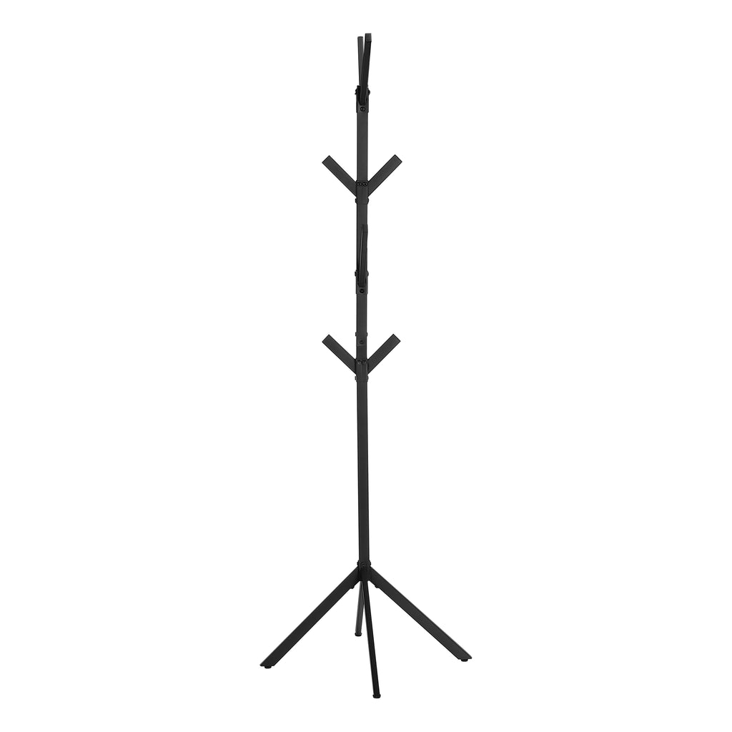 COAT RACK - 70""H / BLACK METAL