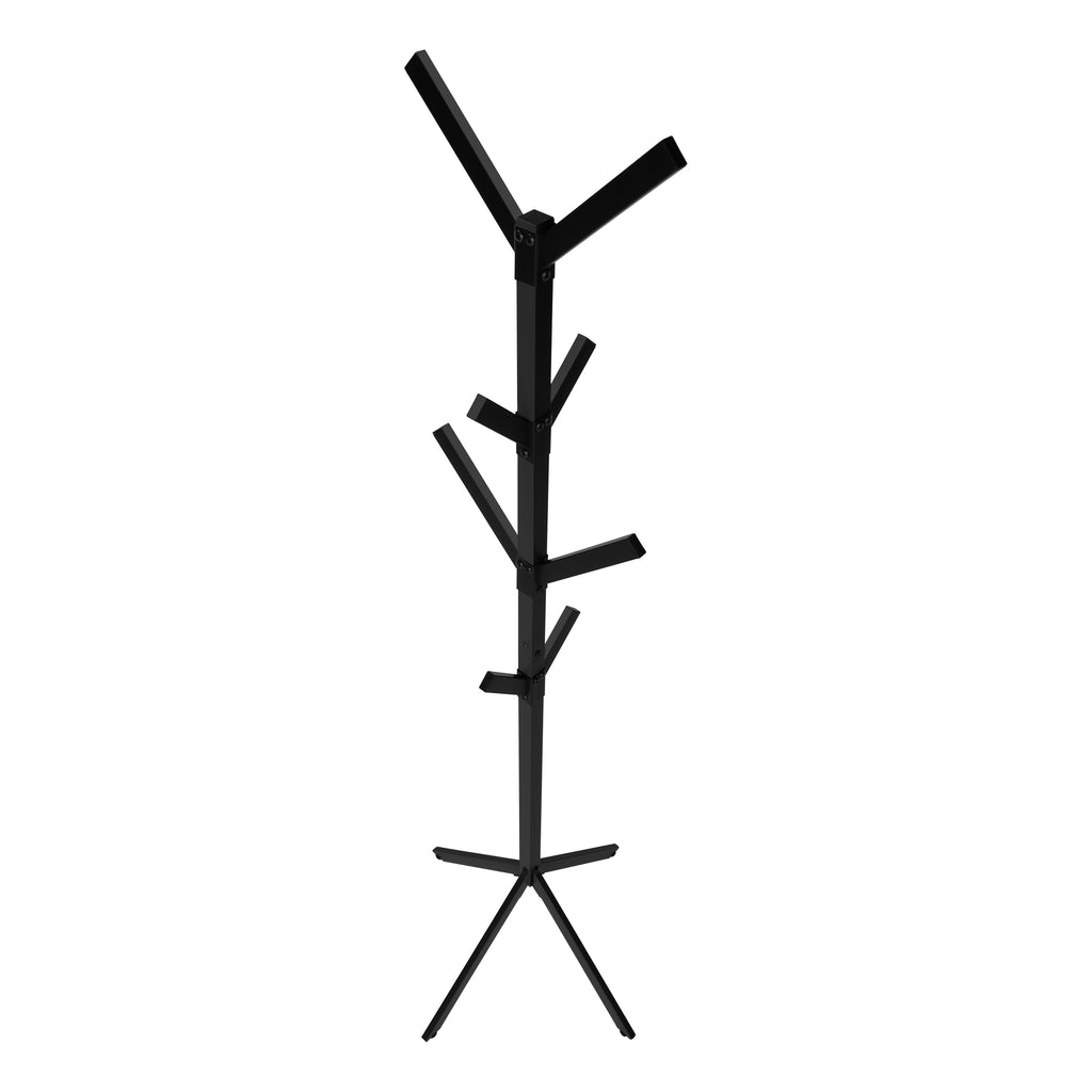 COAT RACK - 70""H / BLACK METAL