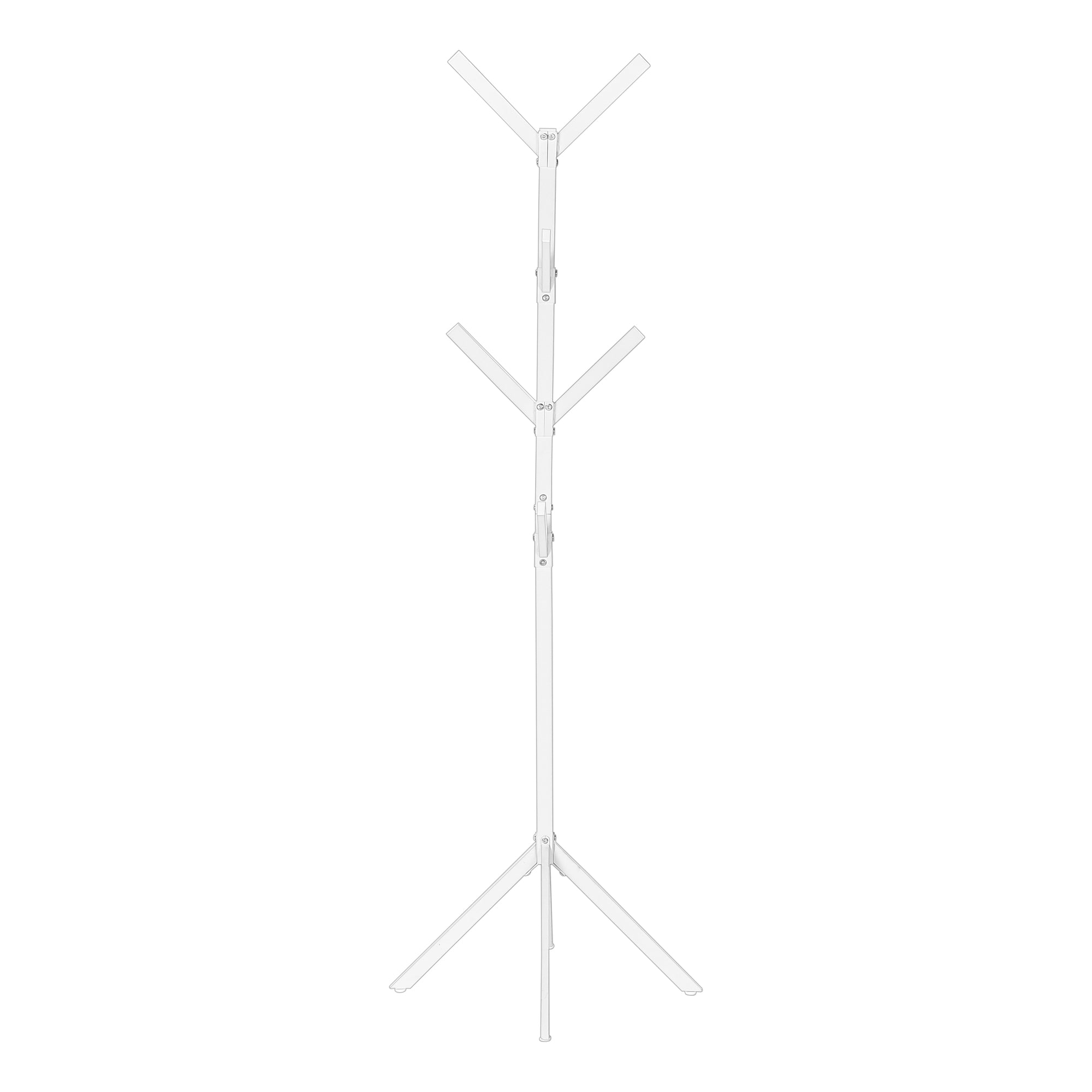 COAT RACK - 70""H / WHITE METAL