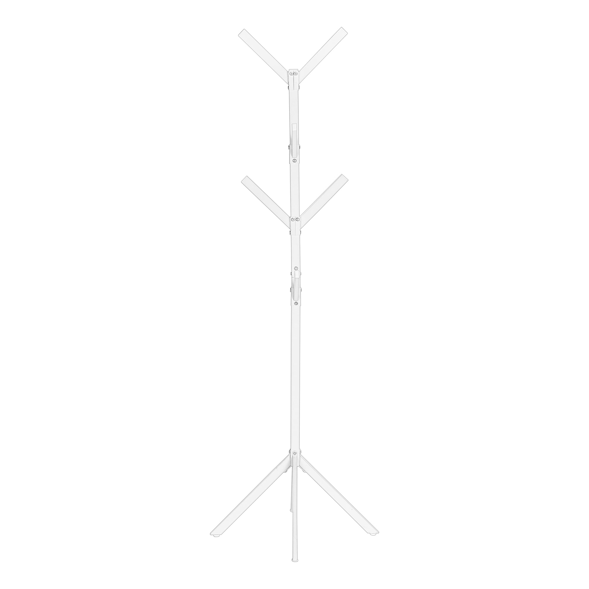 COAT RACK - 70""H / WHITE METAL