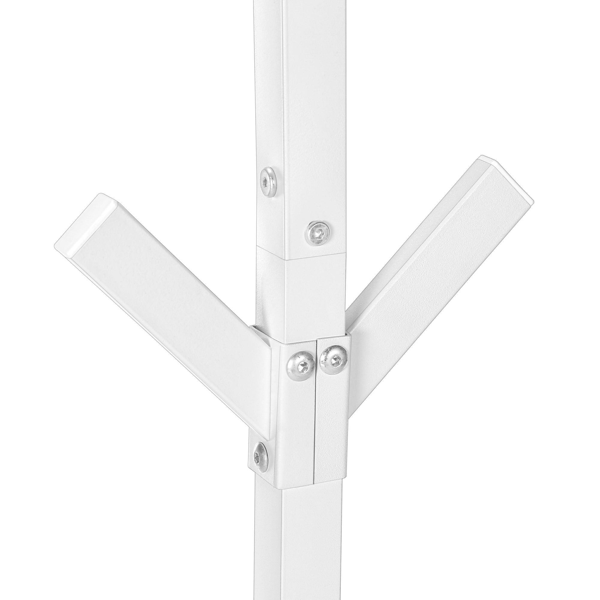 COAT RACK - 70""H / WHITE METAL