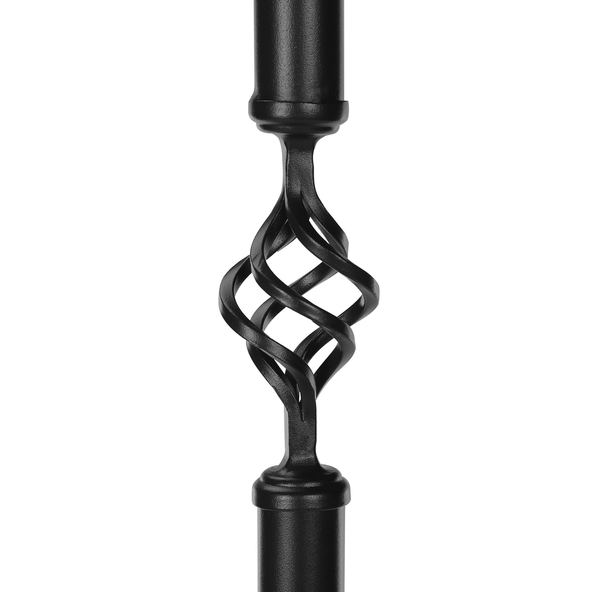 COAT RACK - 74""H / TRADITIONAL HAMMERED BLACK METAL