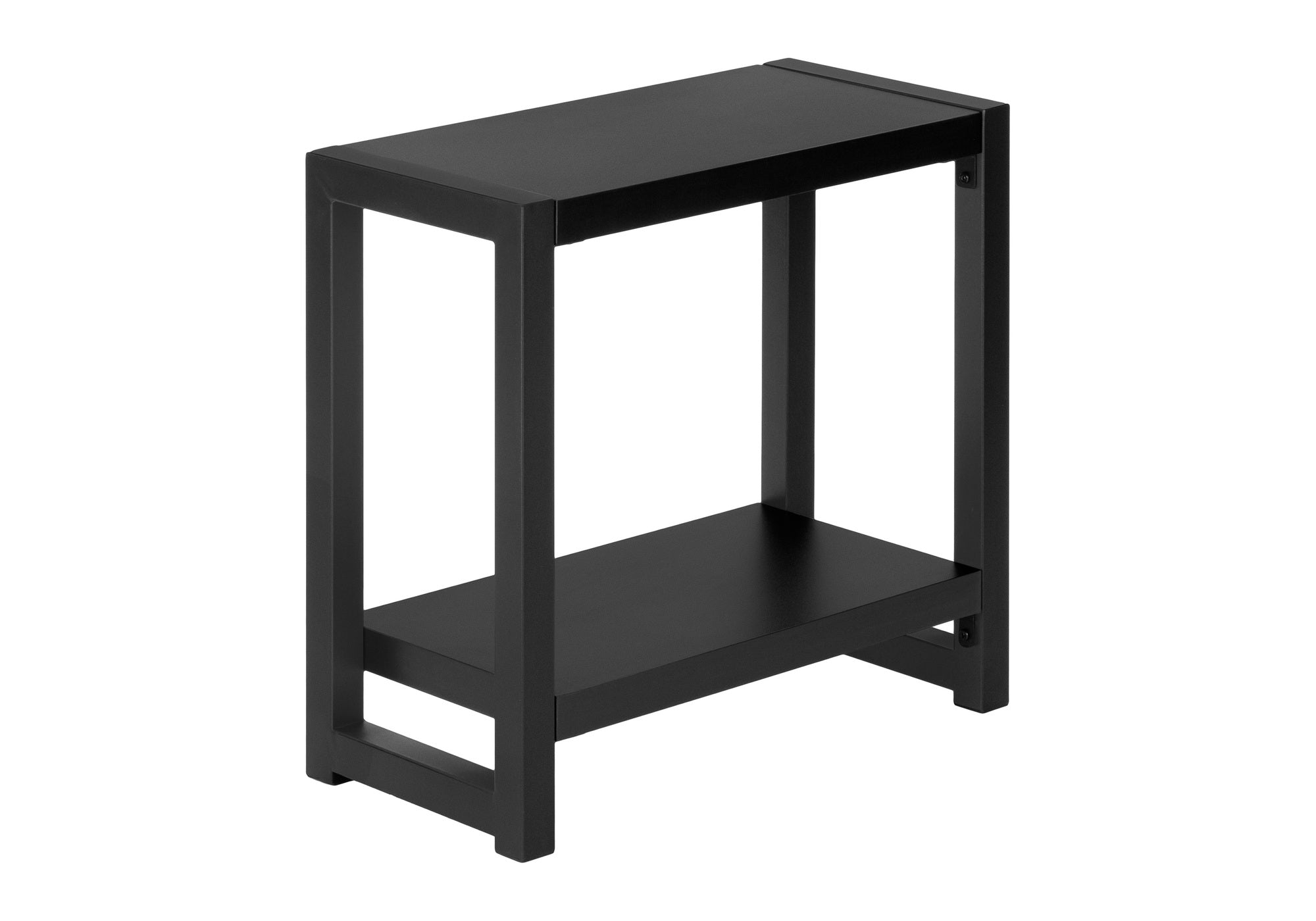 ACCENT TABLE - 22""H / BLACK / BLACK METAL