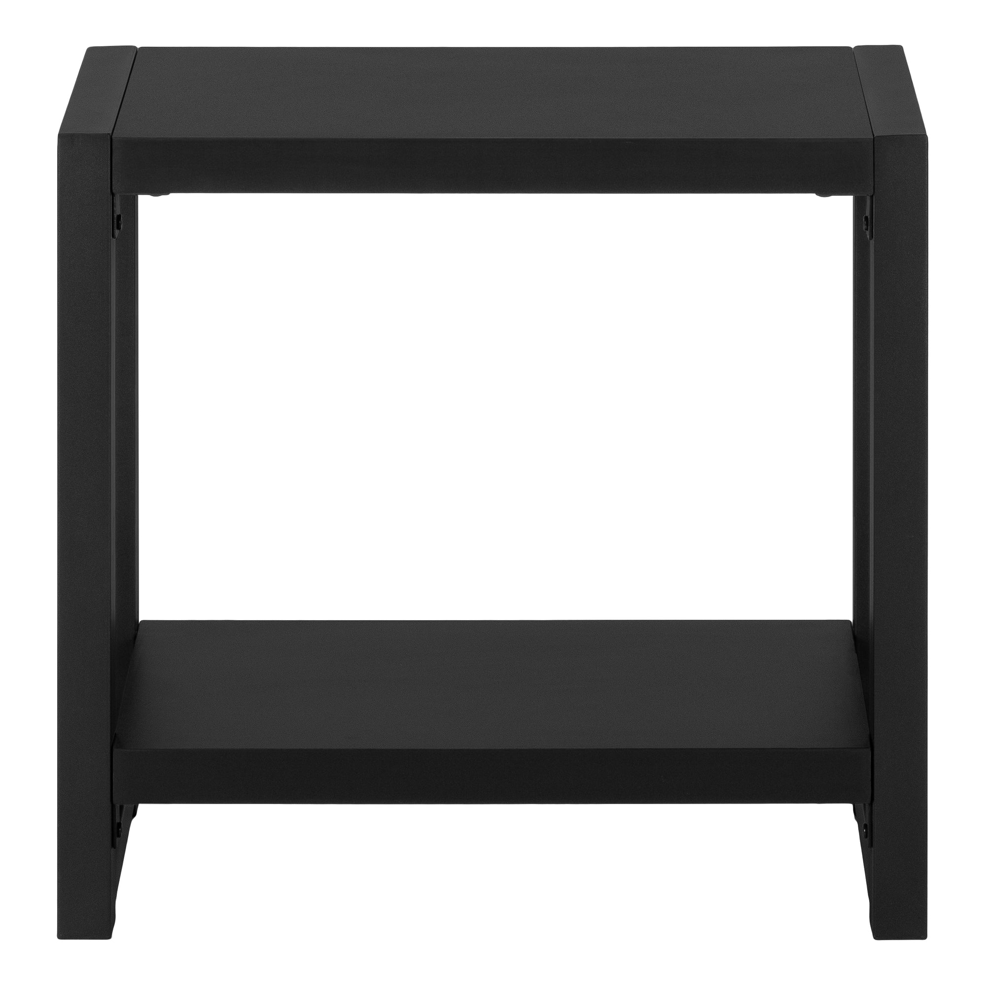ACCENT TABLE - 22""H / BLACK / BLACK METAL