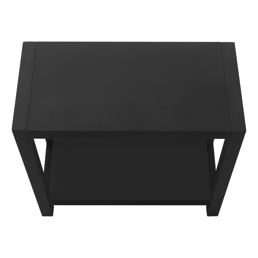 ACCENT TABLE - 22""H / BLACK / BLACK METAL