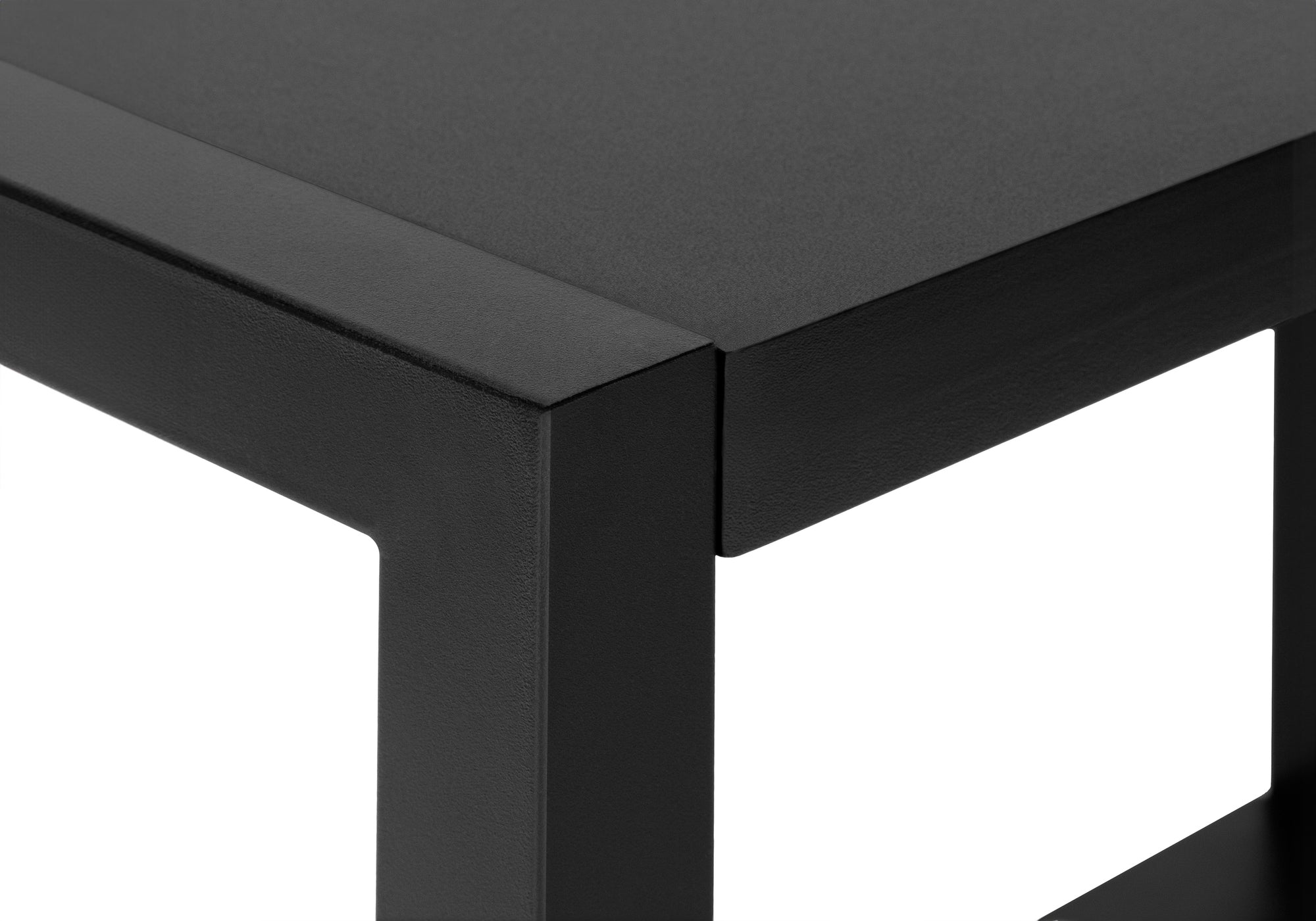ACCENT TABLE - 22""H / BLACK / BLACK METAL