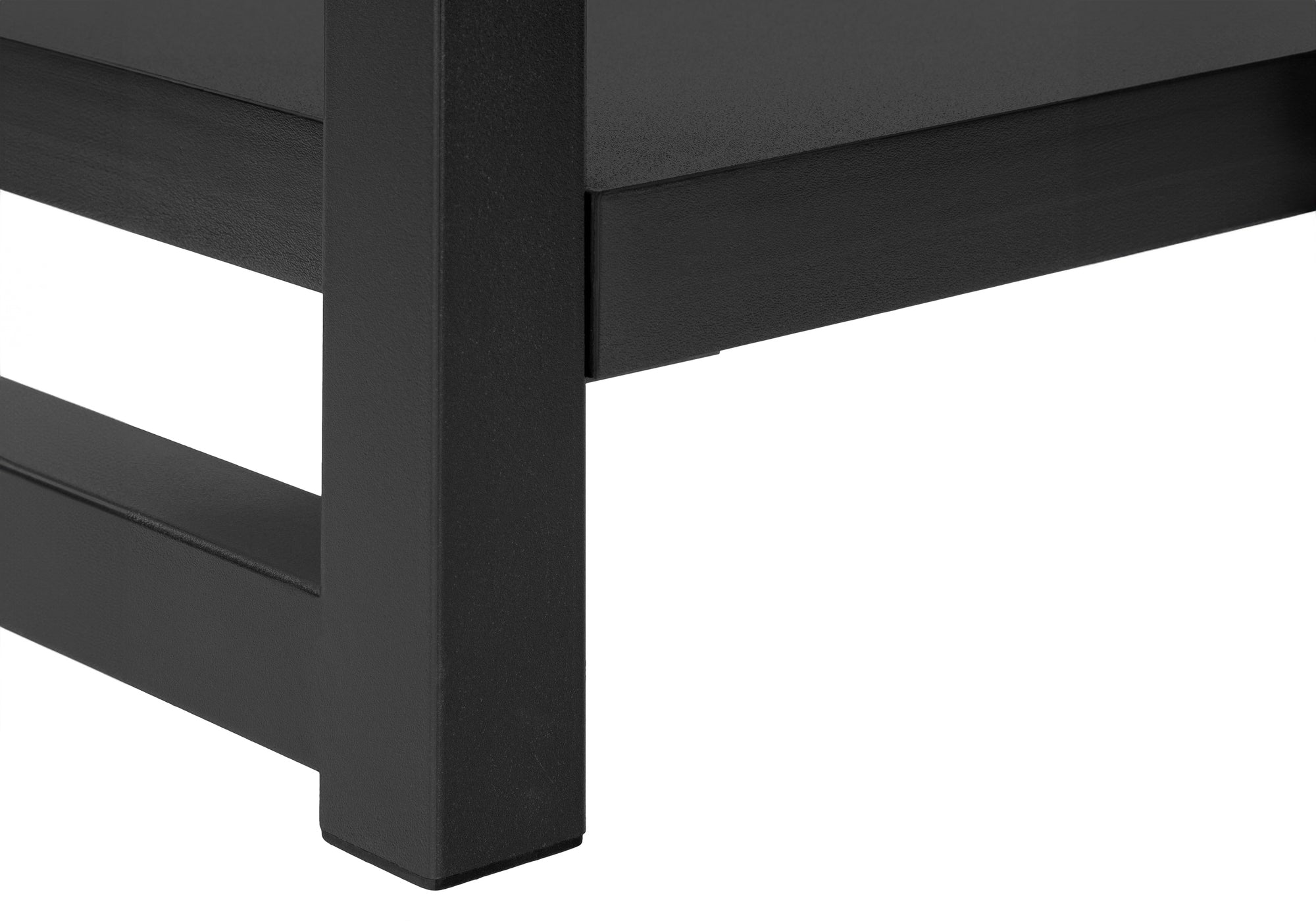 ACCENT TABLE - 22""H / BLACK / BLACK METAL