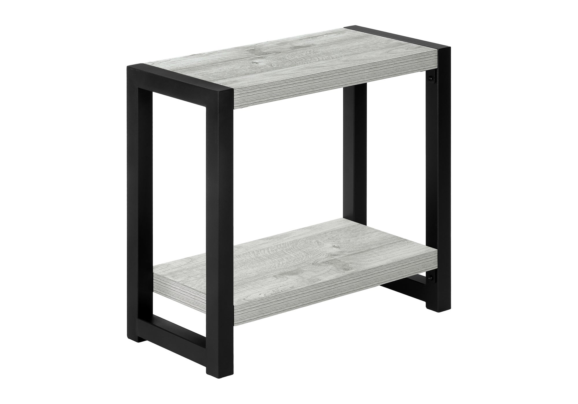 ACCENT TABLE - 22""H / GREY / BLACK METAL