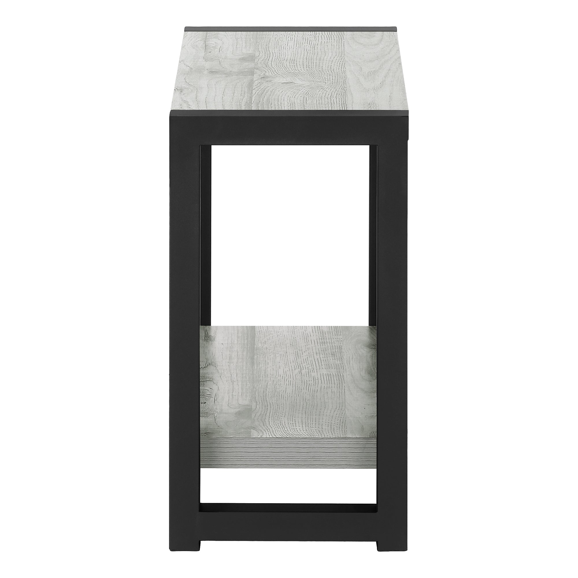 ACCENT TABLE - 22""H / GREY / BLACK METAL