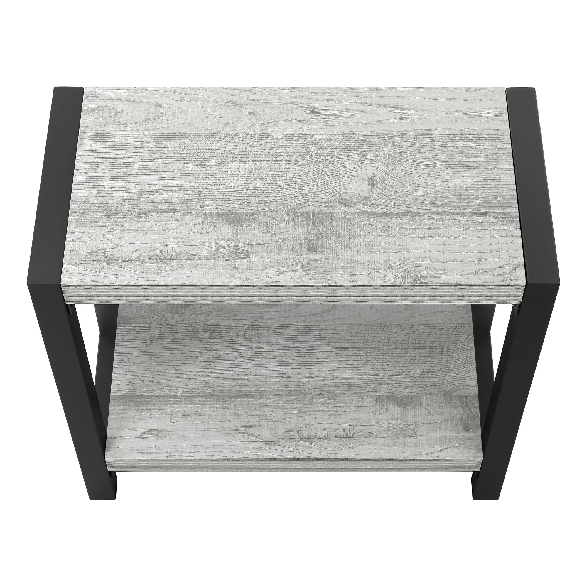 ACCENT TABLE - 22""H / GREY / BLACK METAL