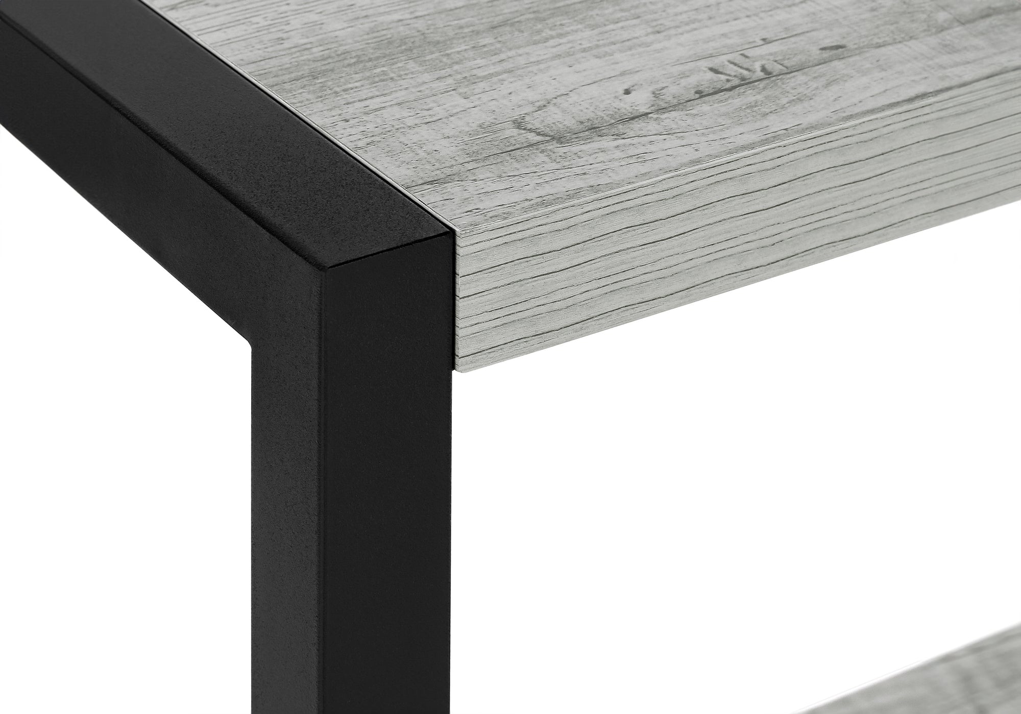 ACCENT TABLE - 22""H / GREY / BLACK METAL