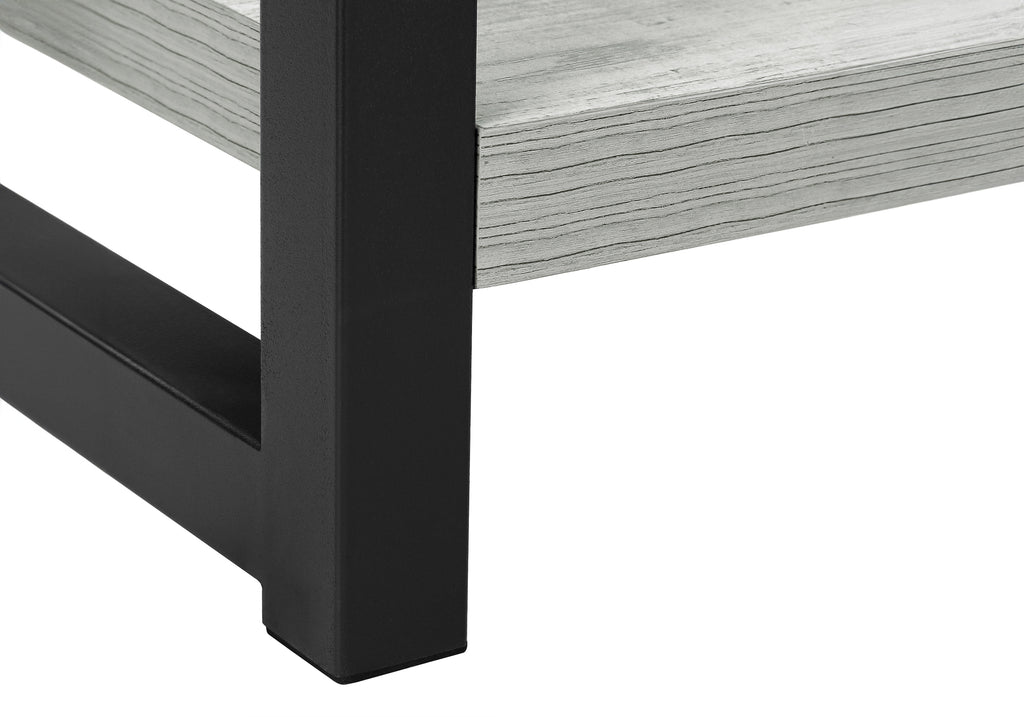 ACCENT TABLE - 22""H / GREY / BLACK METAL